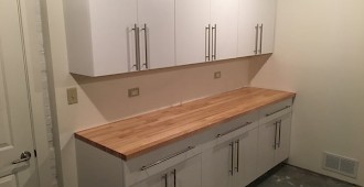 Custom Cabinets in Basement