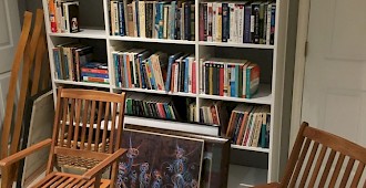 White Custom Book Shelves