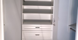 Custom Closet System Drawers and Shelving