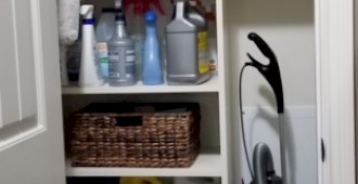 Custom Utility Closet System Installation