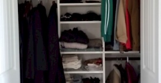 Custom Reach In Closet System Installation