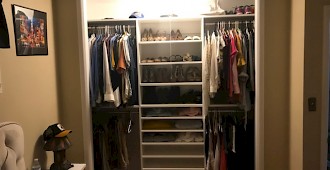 Reach In Custom Closet System