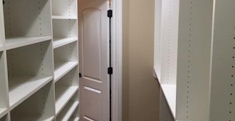 White Walk In Closet System