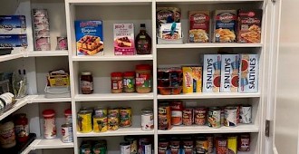 Custom Kitchen Pantry Shelving & Prep Area